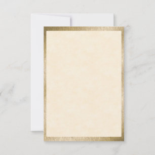 Gold Foil Elegant Vintage Note Card