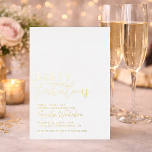 Gold Foil Fifty and Fabulous 50th Birthday Party