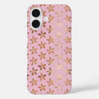 Gold Foil Flowers On Pink