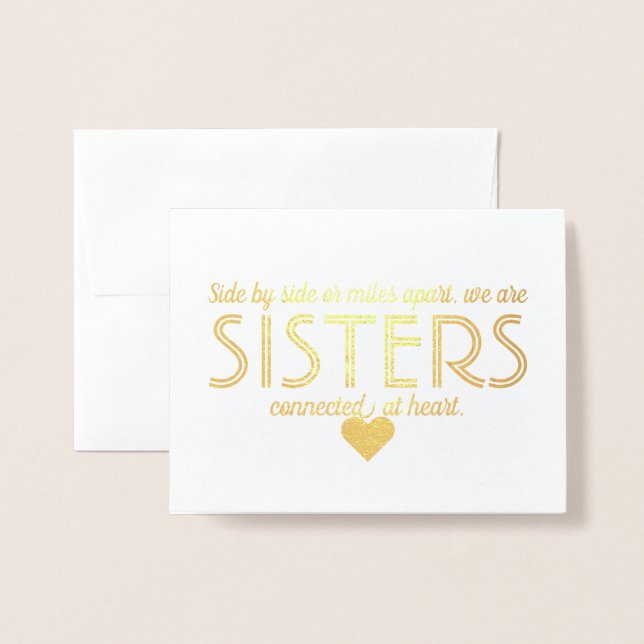 Gold Foil | Funny Bridesmaid or Maid of Honour Card (Front With Envelope)