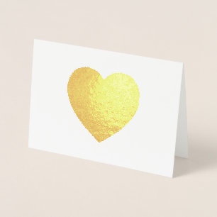 Gold Foil Heart Foil Card