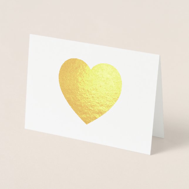 Gold Foil Heart Foil Card (Front)