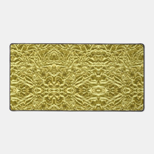 Gold Foil Image Photo Desk Mat