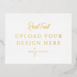 Gold Foil Landscape Postcard<br><div class="desc">Customise your design in Templett. After you are done editing,  download your file in a JPG format (don't forget to turn on the bleed option). Upload your design here by clicking on the blue "Personalise" button.</div>