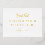 Gold Foil Landscape Postcard<br><div class="desc">Customise your design in Templett. After you are done editing,  download your file in a JPG format (don't forget to turn on the bleed option). Upload your design here by clicking on the blue "Personalise" button.</div>