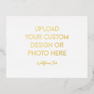 Gold Foil Landscape Postcard
