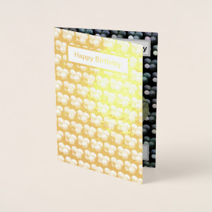 Gold Foil Lawn Bowls, Birthday Card. Card