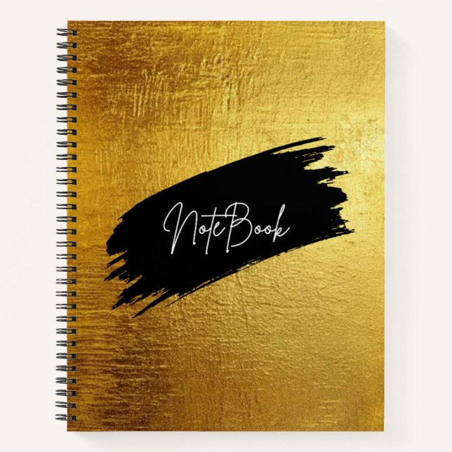 Gold Foil Luxury Notebook  (Front)