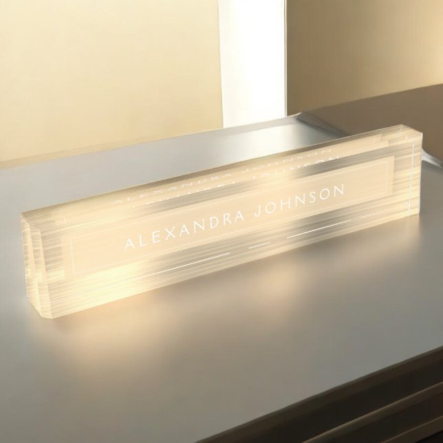 Gold Foil | Luxury Professional Modern Nameplate (Creator Uploaded)