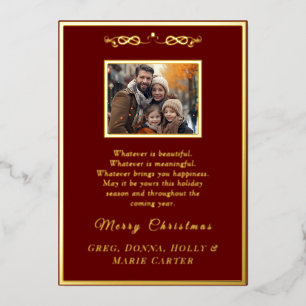 Gold Foil Merry Christmas