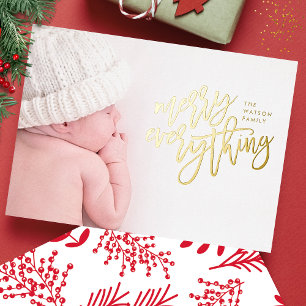 GOLD FOIL Merry Everything Photo