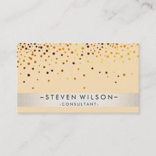 Gold Foil Metal Professional Modern Elegant Business Card