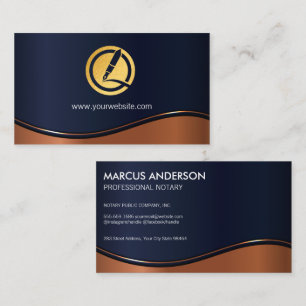 Gold Foil Pen Logo Appointment Card
