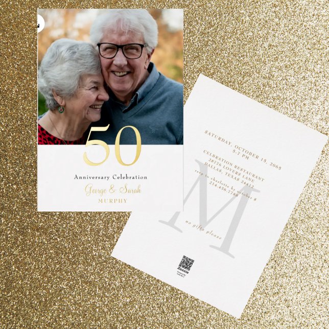 Gold Foil Photo Wedding Anniversary Party  (Creator Uploaded)