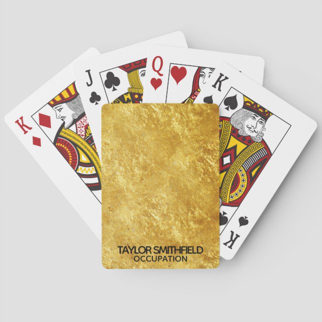 Gold Foil Playing Cards (Back)