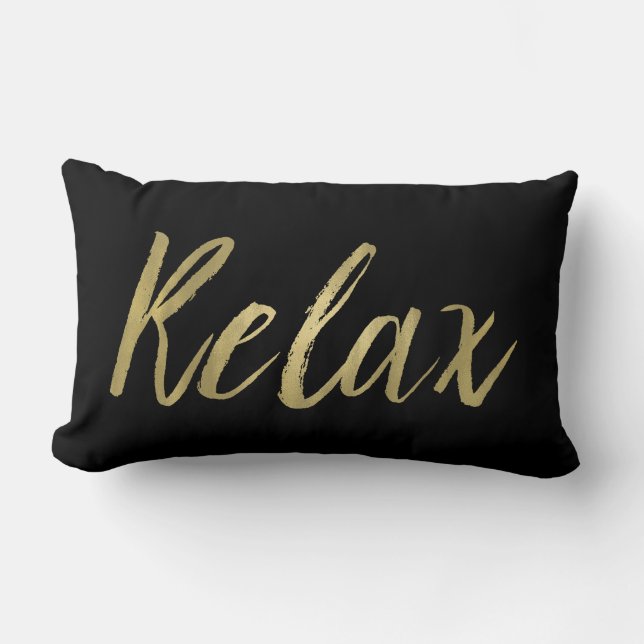 Gold Foil Relax Lumbar Cushion (Front)
