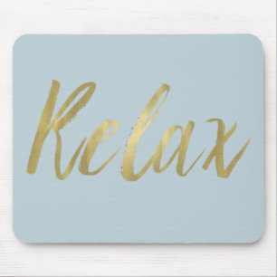 Gold Foil Relax Mouse Pad