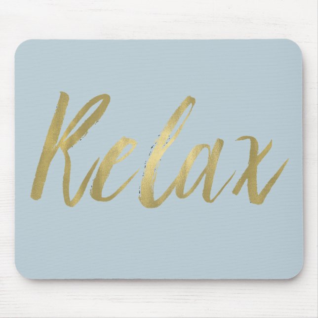 Gold Foil Relax Mouse Pad (Front)