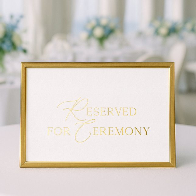 Gold Foil Reserved for Ceremony Card (Creator Uploaded)