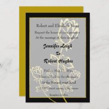 Gold foil Rose watermark themed wedding
