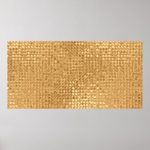 Gold foil seamless pattern, golden glitter texture poster