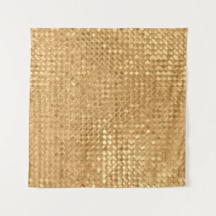 Gold foil seamless pattern, golden glitter texture tapestry