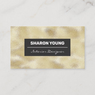 Gold Foil Shimmer Background Business Card