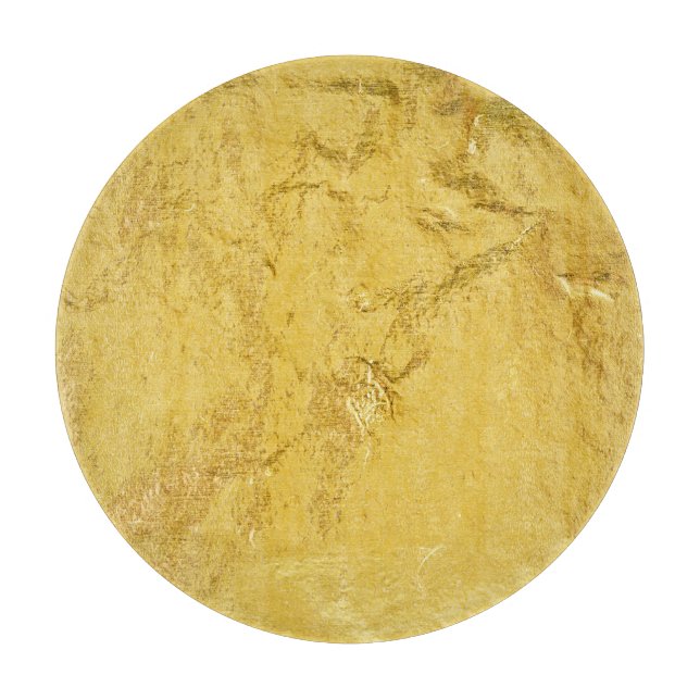 Gold Foil: Shiny Abstract Texture Cutting Board (Front)