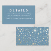 Gold Foil Stars Celestial Wedding Details