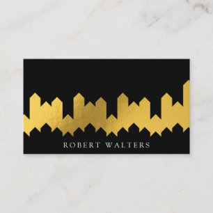 Gold Foil Texture   Lux Shapes Business Card