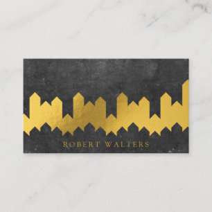 Gold Foil Texture   Lux Shapes   Slate Business Card