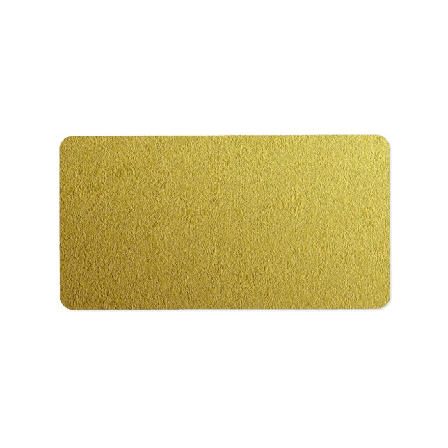 Gold Foil Textured Template Label (Front)