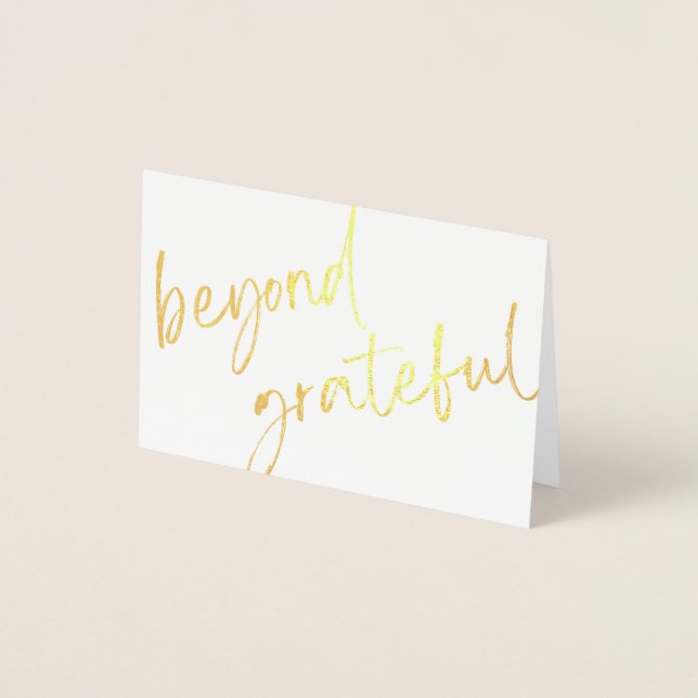 Gold Foil Thank You Card (Front)