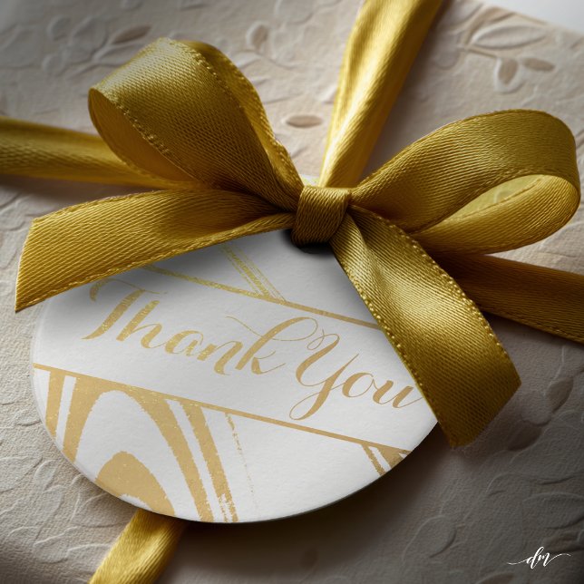 Gold Foil Thank you Gift Tag (Elevate every gift with a luxurious finishing touch that leaves a lasting impression.)