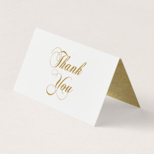 Gold Foil Thank You Script
