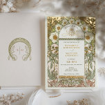 Gold Foil Vintage Wedding Invitations Art Nouveau<br><div class="desc">Real Gold Foil Art Nouveau Vintage wedding invitations by Alphonse Mucha in a floral, romantic, and whimsical design. Victorian flourishes complement classic art deco fonts. Please enter your custom information, and you're done. If you wish to change the design further, simply click the blue "Customise It" button. Thank you so...</div>