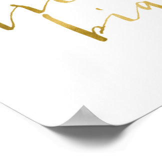 Gold Foil Wall Decor, Dream Big, Teen Wall Art