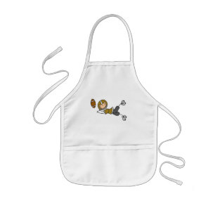 Gold Football Player Tshirts and Gifts Kids Apron