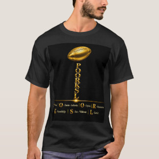 GOLD FOOTBALL POORKSL T-SHIRT