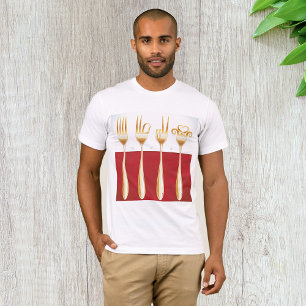 Gold Forks Mens T-Shirt