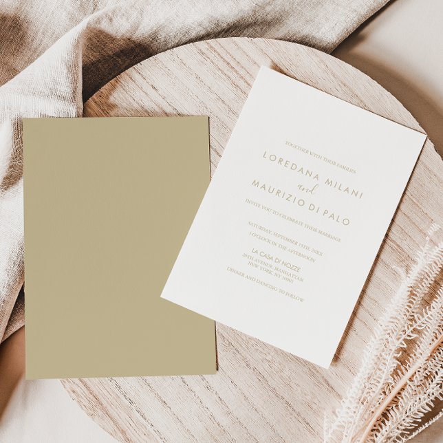 Gold Formal Wedding Invitation (Creator Uploaded)