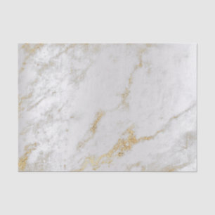 Gold Foxier Grey Silver Marble Metallic Abstract Tissue Paper