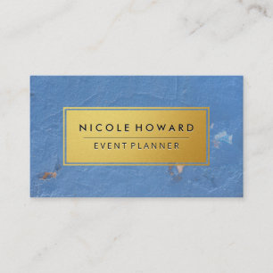 Gold Frame Grungy Texture Business Card