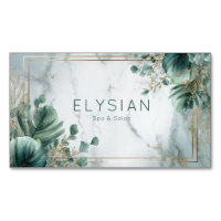 Gold Frame Marble Green Eucalyptus Botanical