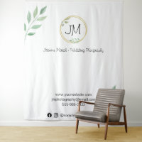 Gold Frame Monogram Photography Business White