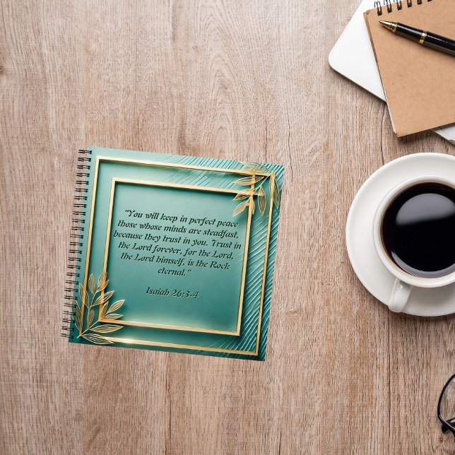 Gold Frame on Turquoise Spend Time w Jesus Journal (Creator Uploaded)