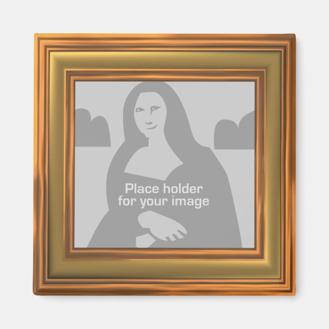 Gold Frame Template Magnet (Front)