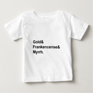 Gold Frankincense & Myrrh   Gifts of the Magi Baby T-Shirt