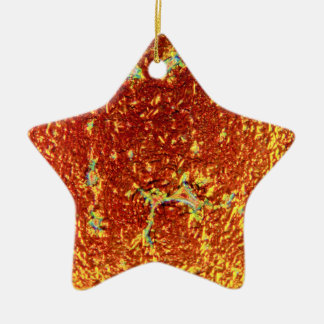 Gold fused glass ceramic tree decoration