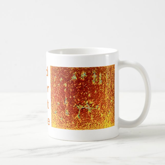 Gold fused glass coffee mug (Right)